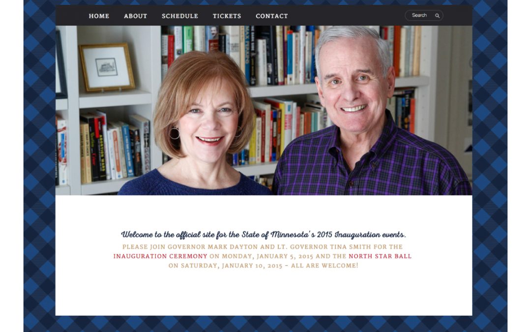 Dayton/Smith Inauguration Website + Event Logo